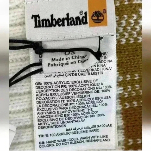 3-pc Lot!!! Bnwt Timberland Classic Black Beanie Knit Hat And 2 Bnwt Scarfs!! ❤️ - Picture 9 of 10